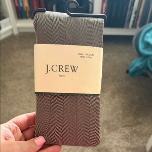 J. Crew Women’s Chevron Stretch Tights Office Career Black Size S/M